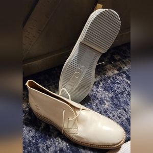Men's white dress shoes